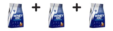 3 x Trec Nutrition Whey 100 (900g) Peanut Butter