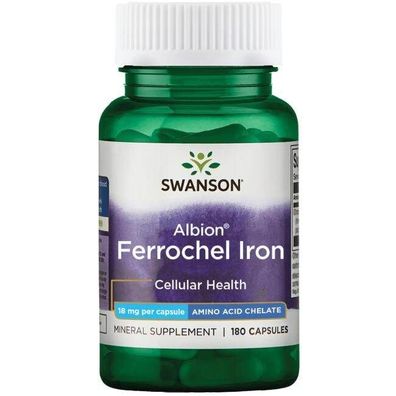 Albion Chelated Ferrochel Iron, 18mg - 180 caps