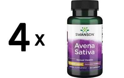 4 x Avena Sativa Extract, 575mg Max Strength - 60 caps