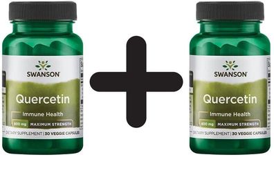 2 x Quercetin, Maximum Strenght - 30 vcaps