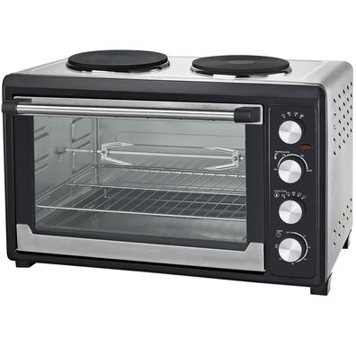 Mini Backofen mit Kochplatten 60 Liter Sossix A-Ware