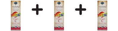 3 x Mykind Organics Vitamin C Spray, Cherry-Tangerine - 58 ml