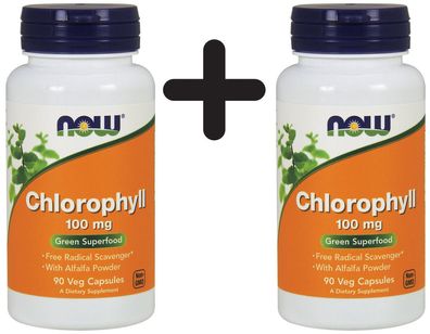 2 x Chlorophyll, 100mg - 90 vcaps