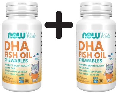 2 x DHA Kid's Chewable, 100mg - 60 softgels