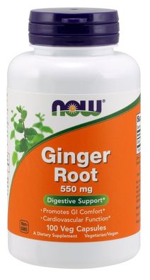 Ginger Root, 550mg - 100 vcaps