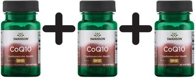 3 x CoQ10, 100mg - 50 softgels