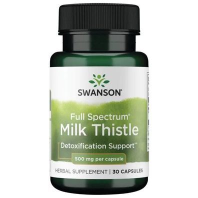 Full Spectrum Milk Thistle, 500mg - 30 caps