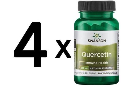 4 x Quercetin, Maximum Strenght - 30 vcaps