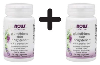 2 x Glutathione Skin Brightener with Ceramosides - 30 vcaps