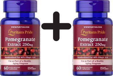 2 x Pomegranate Extract, 250mg - 60 caps