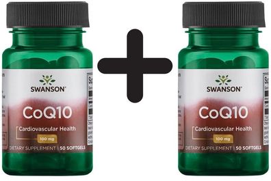 2 x CoQ10, 100mg - 50 softgels