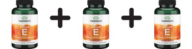 3 x Vitamin E, 1000 IU - 100 softgels