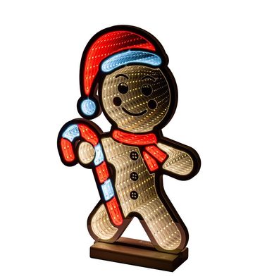 LED-Lebkuchenmann mit Infinity Effekt 301 SMD LED 40,5x7x60cm 36040