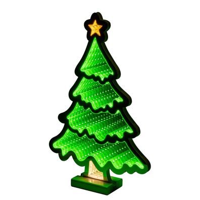 LED-Tanne Weihnachtsbaum mit Infinity Effekt 132 SMD LED 27x7x40cm 36002