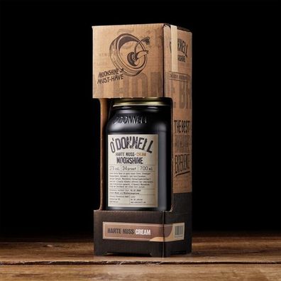 O´Donnell Moonshine 700ml Kombiset Harte Nuss Cream 17% vol. Neuware