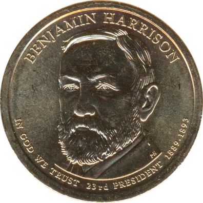 USA 2012 #23 1 US$ Benjamin Harrison P*