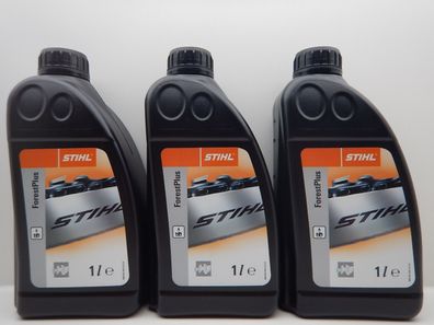 3x Stihl Sägekettenhaftöl Kettenhaftöl Kette Kettenöl Haftöl ForestPlus 1 Liter