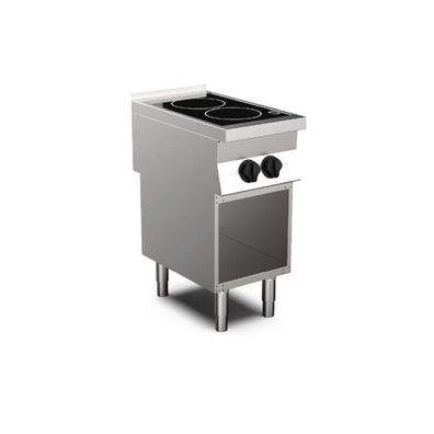 Mareno Mo-700 Induktionskochfeld Mit 2 Kochzonen, 40Cm Gastro Inox