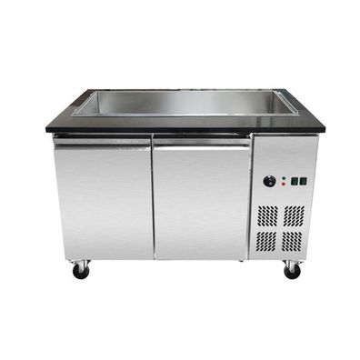 SNACK-Line Bain-Marie Theke 3x GN1/1, Granit Star Galaxy schwarz, 123x82x85,5