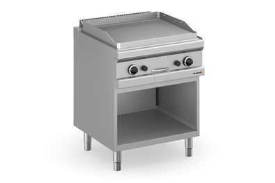 Bergman Profilline Plus 700 Gas-Grillplatte Gerillt Mit Offenem Unterbau - 11 Kw