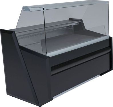 KBS Kühltheke 1310x865x1220 mm gerader Glasaufbau mit Rückschiebescheiben 230 V