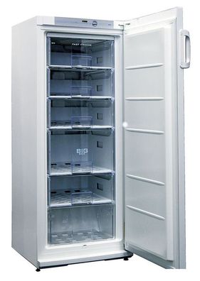 KBS Tiefkühlschrank 202 Liter 600x650x1450 mm Stahlblech weiß pulverbeschichtet