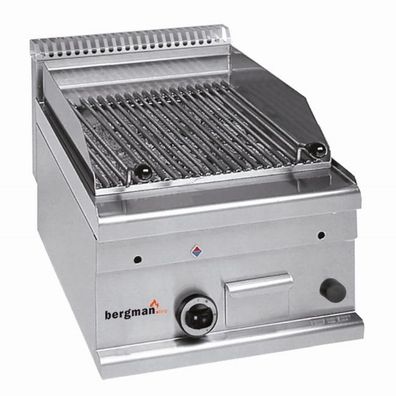 Bergman Profilline Plus 600 Gas-Lavasteingrill Für Fleisch - 7 Kw