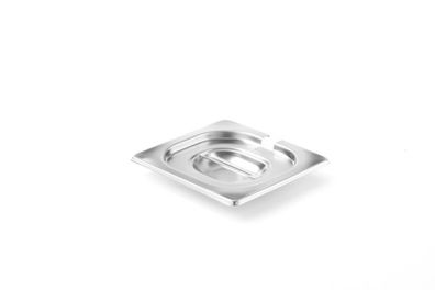 Hendi GN-Deckel mit Löffelaussparung Profi Line GN16 aus Edelstahl