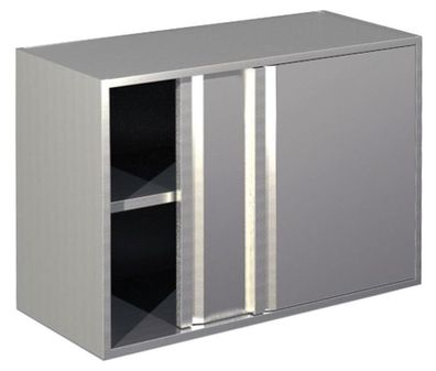 KBS Wandhängeschrank 1500x400x800 mm mit Schiebetüren und Zwischenboden