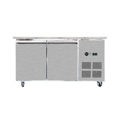 SNACK-Line Bain-Marie Theke 4x GN1/1, Granit rosa-grau, 153x82x85,5