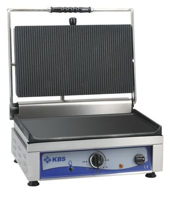 Kontaktgrill Grillfläche 45X27 Cm Oben Gerillt & Unten Glatt 1 Heizzone