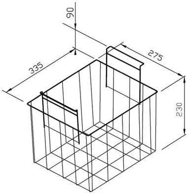 KBS Korb rilsaniert passend für Snow 15, 20, 25 335x275x230 mm