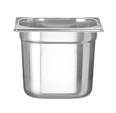 Hendi GN-Behälter Profi Line GN16 2,4 Liter aus Edelstahl 1810