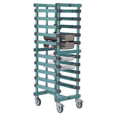 Rea Regalwagen aus Kunststoff mit 12 Etagen 470x610x1850mm