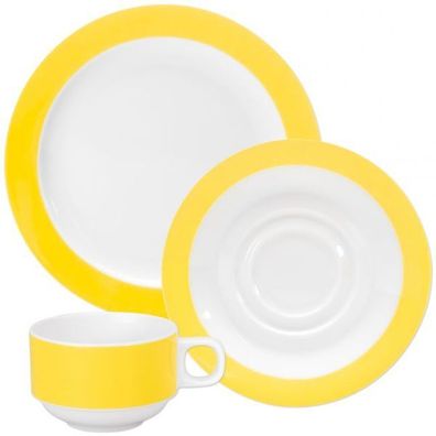 Colours Gedeck-Set - 72-teilig - Yellow