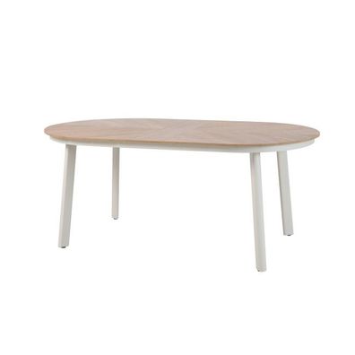 Polly Dining-Gartentisch – Beige-Wood