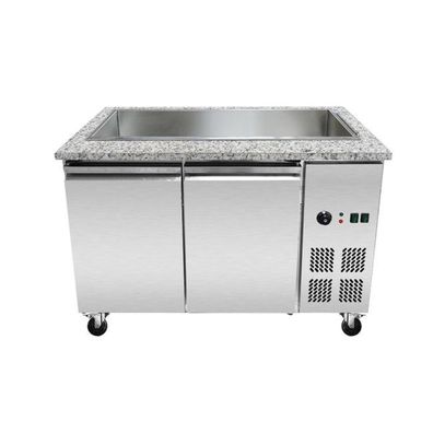 SNACK-Line Bain-Marie Theke 3x GN1/1, Granit rosa-grau, 123x82x85,5