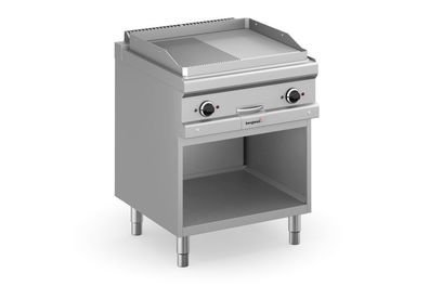 Bergman Profilline Plus 700 Elektro-Grillplatte ½ Glatt, ½ Gerillt - 8 Kw