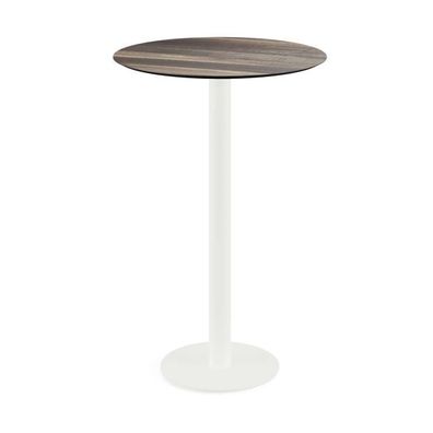 Möbel Urban Stehtisch Weiß Gestell Tropical Wood Hpl 70 Cm