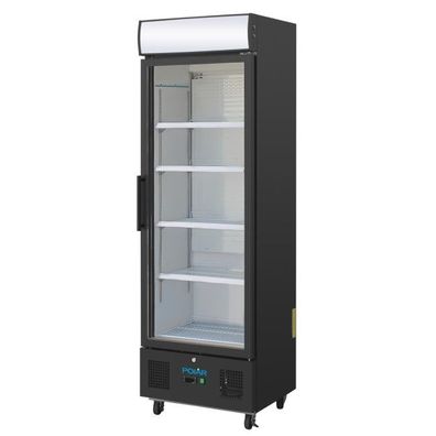 Polar G-Serie Standkühlschrank mit Display 368Ltr Schwarz