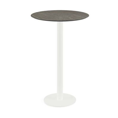 Möbel Urban Stehtisch Weiß Gestell Midnight Marble Hpl 70 Cm