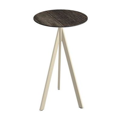 Möbel Infinity Tripod Stehtisch Sand frame Riverwashed Wood HPL 70 cm