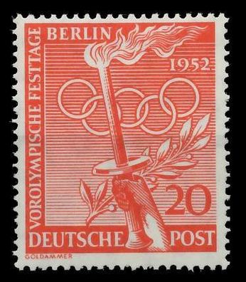 BERLIN 1952 Nr 90 postfrisch X805BE6