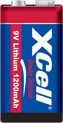 XCell - CR9V / 6AM6 / 9-Volt Block - 9 Volt 1200mAh Lithium