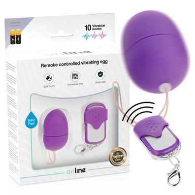 ONLINE REMOTE Control Vibrating EGG S - PURPLE