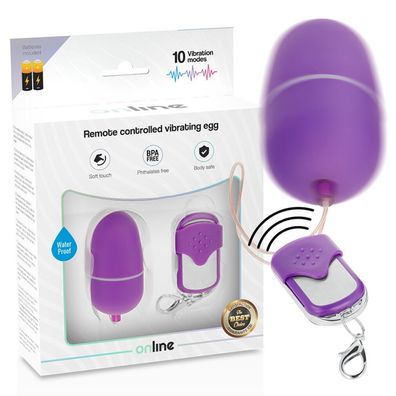 ONLINE REMOTE Control Vibrating EGG M - PURPLE