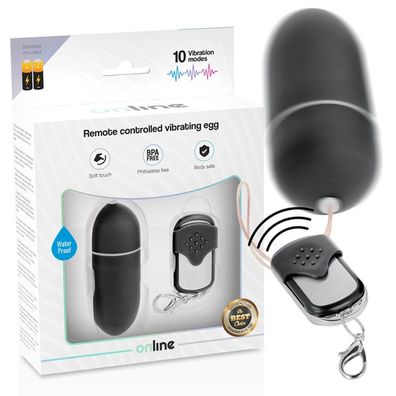 ONLINE REMOTE Control Vibrating EGG L - BLACK