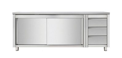 ArbeitsschrankSchiebetüren, chubladen 1600x700x850mm