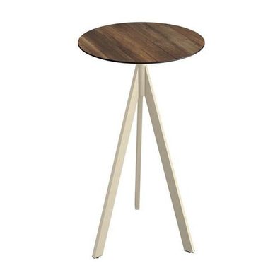 Möbel Infinity Tripod Stehtisch Sand frame Tropical Wood HPL 70 cm