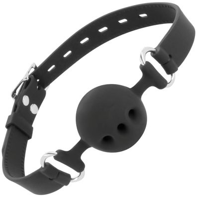 Darkness BALL Silicone GAG BLACK